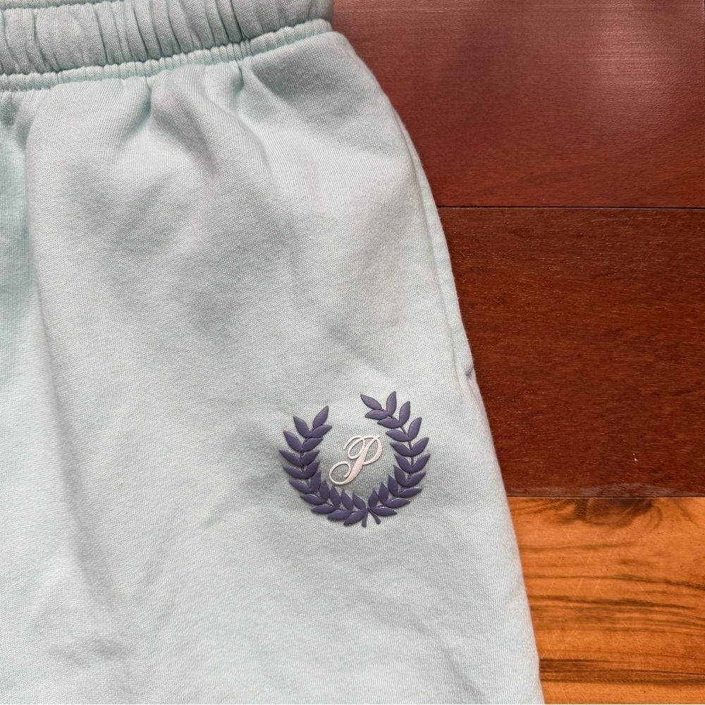 VS PINK Everyday Fleece High Waist Sweatpants in Blue Opal - Picture 7 of 11